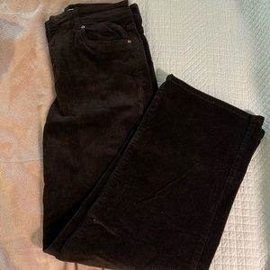 Dark chocolate, brown corduroy pants